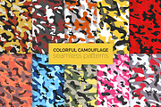 Colorful Camouflage Seamless Pattern, a Pattern Graphic by 3Y_Design (Thumbnail 1 of 6)