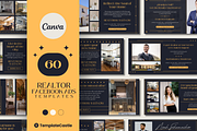 60 Realtor Facebook Ads Templates, a Templates & Theme by TemplateCastleStore (Thumbnail 1 of 9)