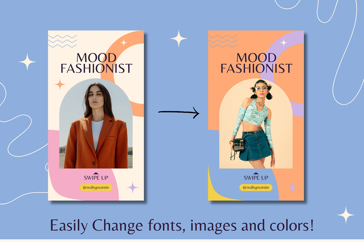 100 Bright Instagram Story Templates, a Templates & Theme by TemplateCastleStore (Photo 7 of 10)