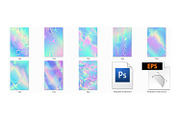 Vector Unicorn Holographic Patterns, a Background Graphic by Kseniya-Omega (Thumbnail 2 of 5)