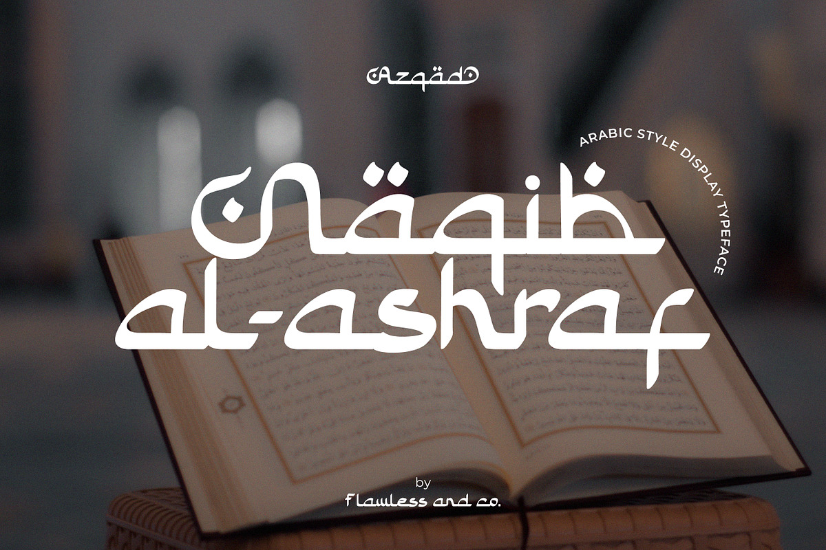 Azqad - Ramadhan Arabic Font, a Handwritten Font by Flawless And Co (Photo 10 of 10)