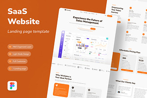 Sales Management Web Landing Page, a Landing Page Template by UICreative