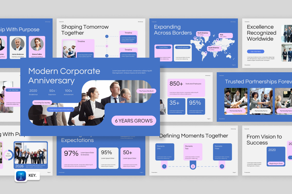 Modern Corporate Anniversary, a Presentation Template by Loin Studio (Photo 1 of 4)