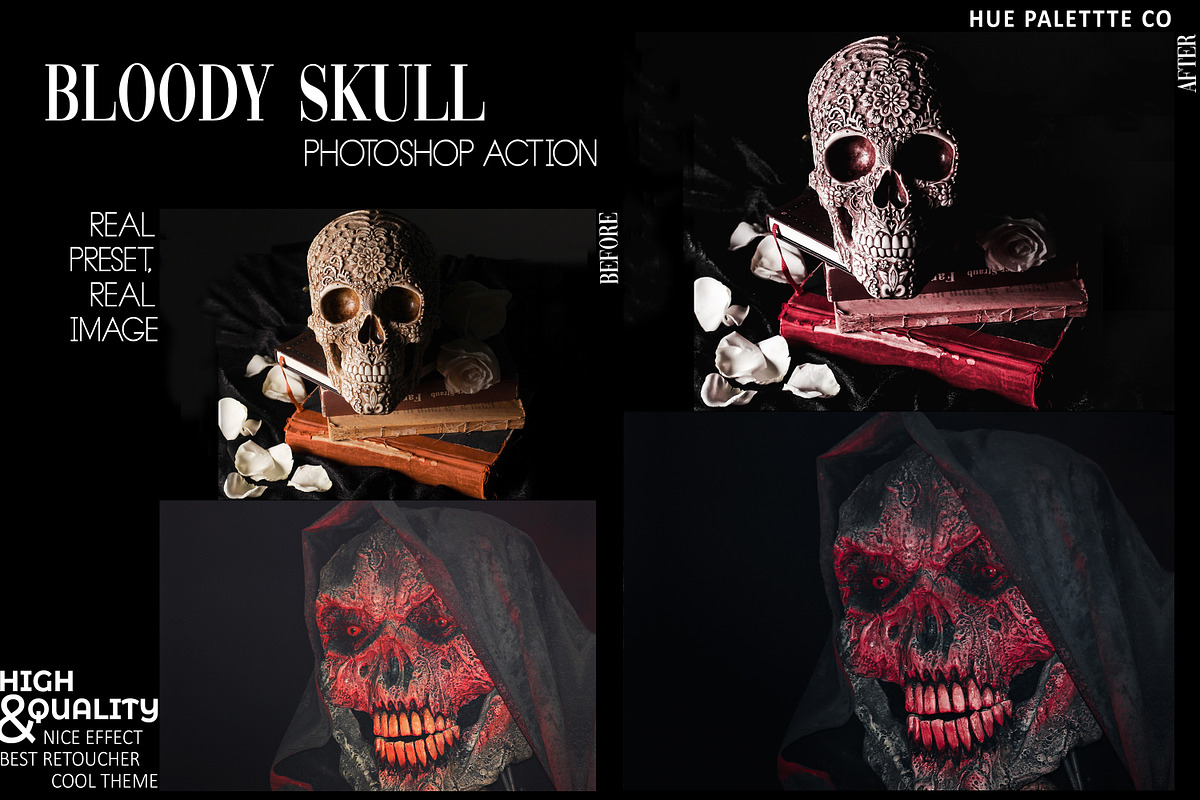 10 Bloody Halloween Photoshop Action, an Action Add-On by Hue Palettte Studio (Photo 5 of 10)