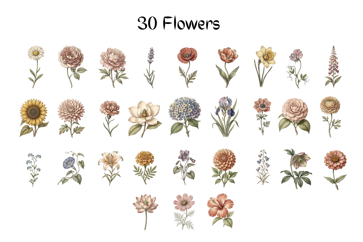 Vintage Botanical Illustrations, a Decorative Illustration by youtoview (Photo 5 of 14)