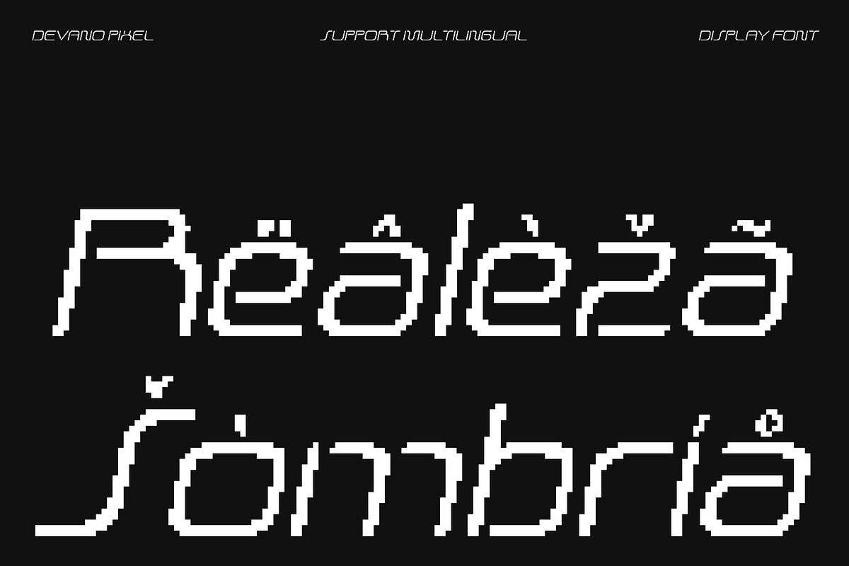 Devano Pixel, a Sans Serif Font by Craft Supply Co.