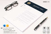 Attorney Resume template, Lawyer CV, a Resume Template by HIRED Design Studio (Thumbnail 7 of 11)