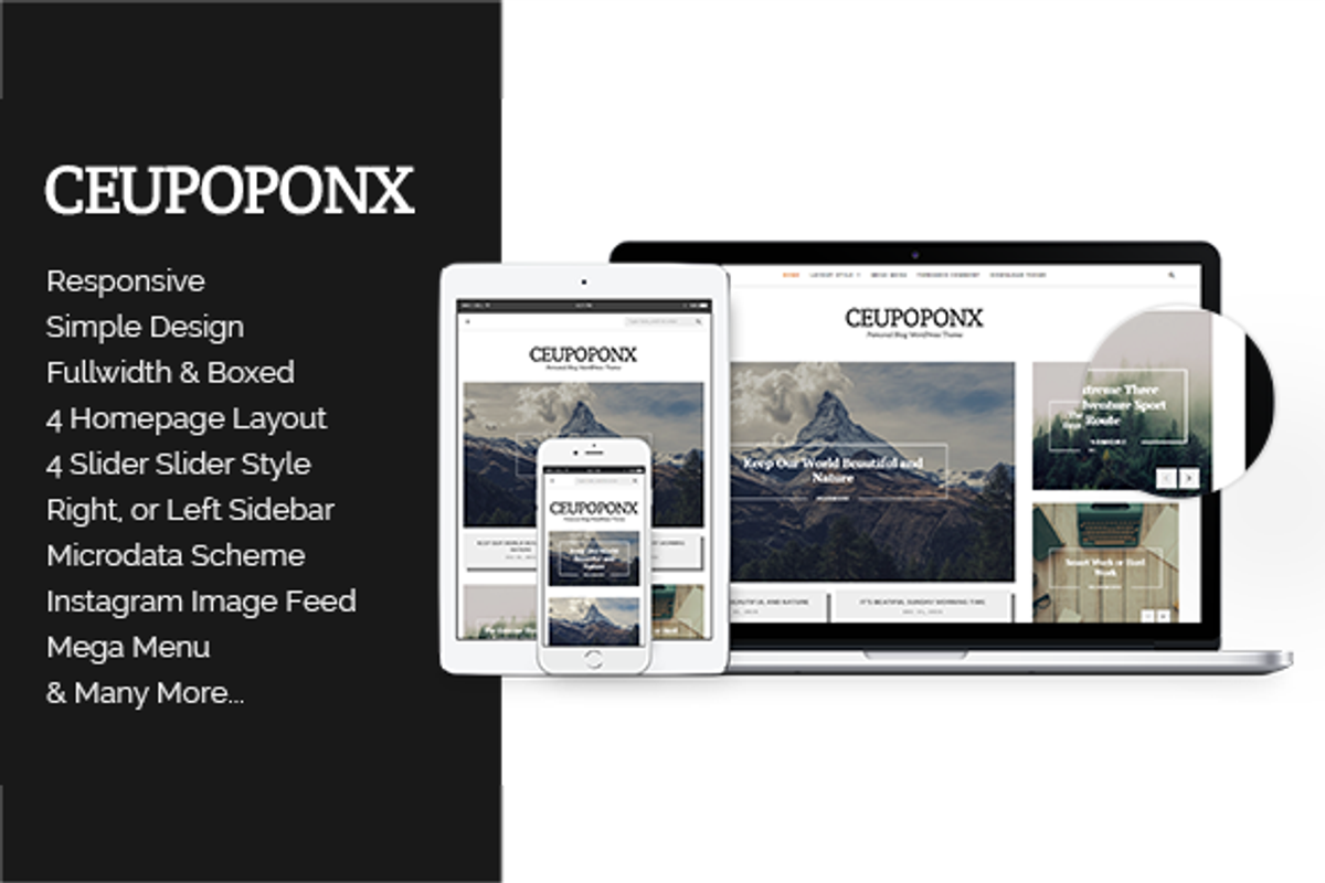 Ceupoponx - Personal Blog WP Theme, a WordPress Template by inditheme