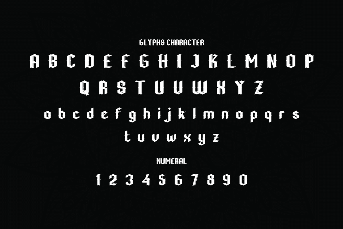 WUSHIN Blackletter font, a Blackletter Font by twinstd (Photo 12 of 13)