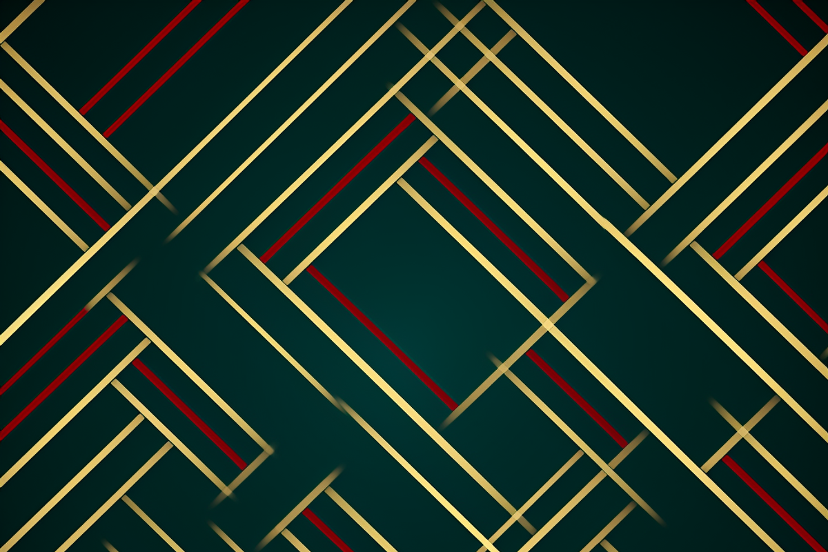Art Deco Christmas Geometric Grid, a Pattern Graphic by Printable Treasure (Photo 2 of 3)