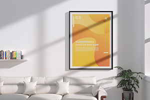Wooden Frame Poster Mockup, an Advertising Mockup by Artnivora.Std