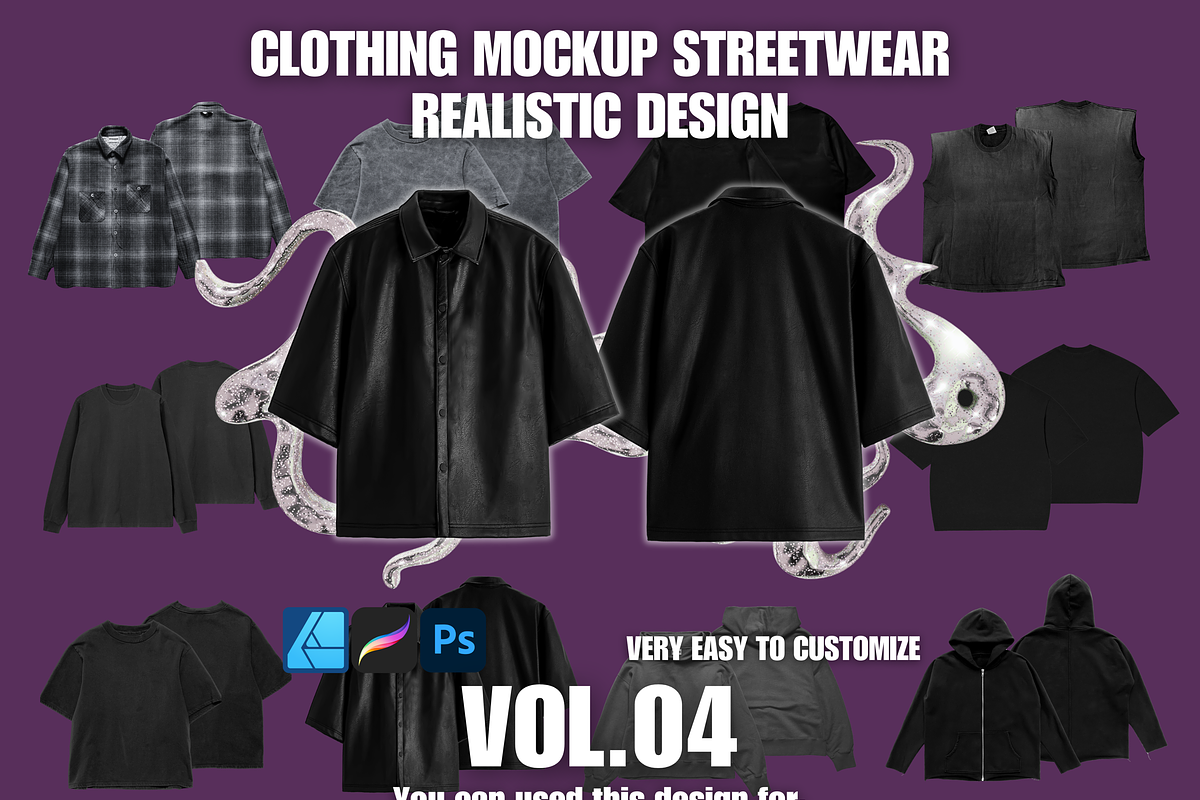 Clothing Mockup Streetwear, a Hoody Mockup by NYCTHOPILIA STUDIO (Photo 1 of 9)