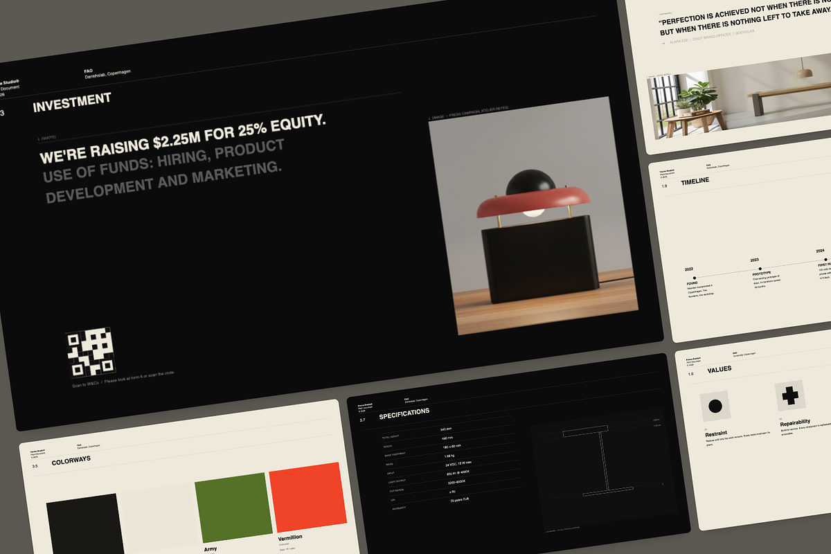 Minimal Brand Pitch Deck Template, a Presentation Template by Oday Noon (Photo 6 of 23)