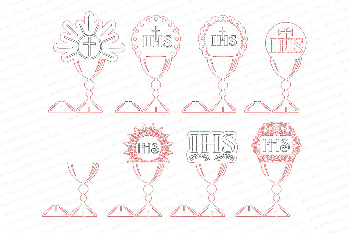 Chalices for First Holy Communion, a Pattern Graphic by MegaPrezencik (Photo 6 of 6)