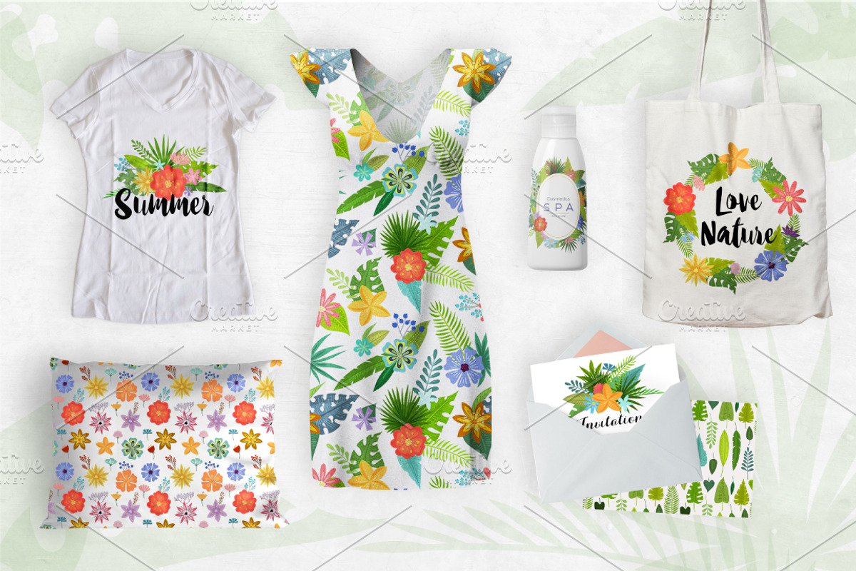 Tropical Summer - clipart collection, an Object Graphic by DruZhi Art (Photo 6 of 7)