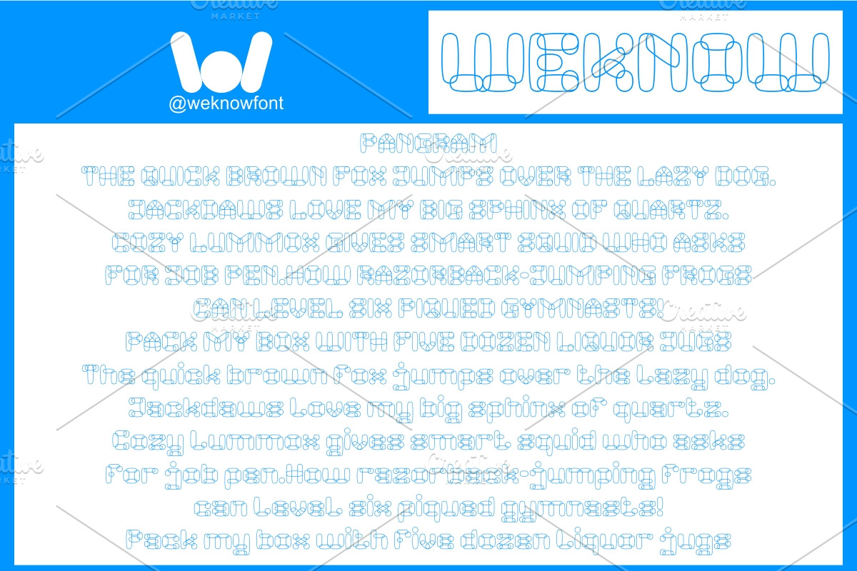 Perfect Cloud font, a Font by weknow (Photo 6 of 8)