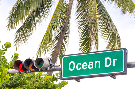 Ocean drive street sign, an Architecture Photo by Maria Kray