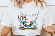 Whimsical Summer Goose Clipart, a Seasonal Illustration by designcity5 (Thumbnail 4 of 5)