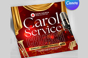 Christmas Carol Service Flyers, a Social Media Template by Design Up (Thumbnail 2 of 4)