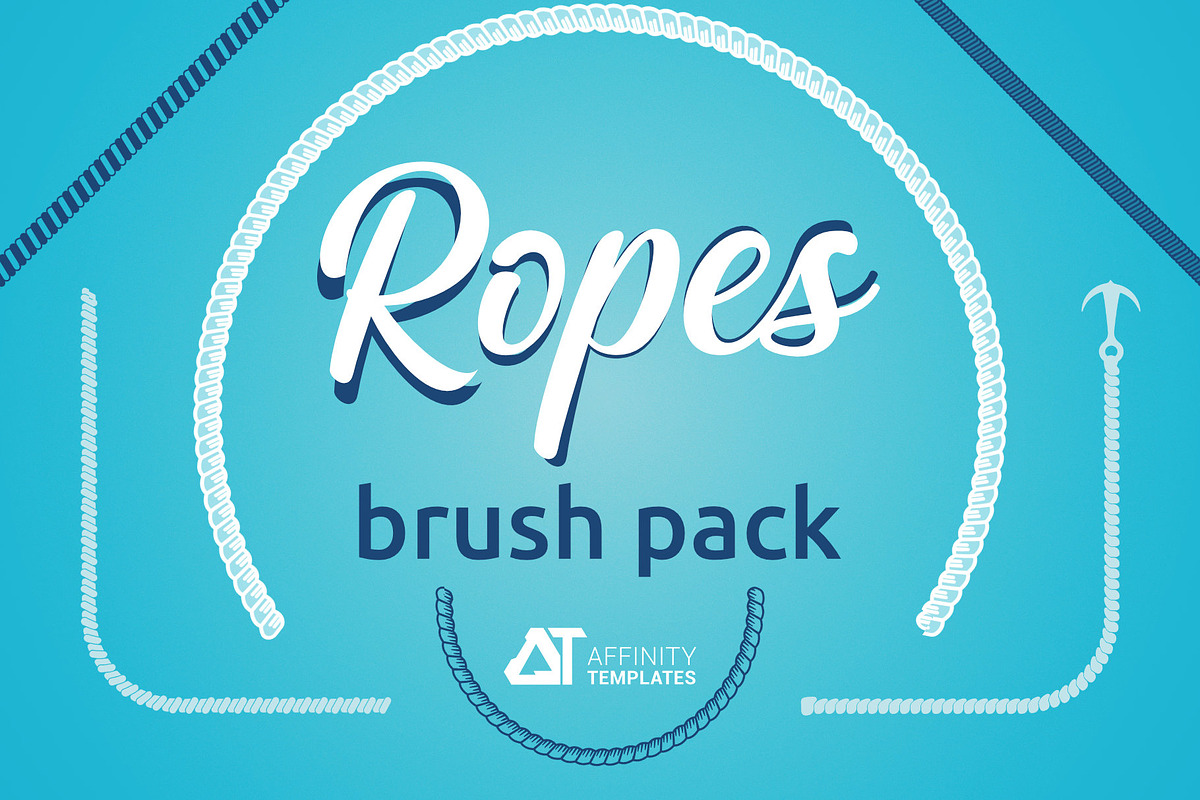 Ropes Brush Pack for Affinity Apps, a Brush Add-On by Affinity Templates (Photo 1 of 7)