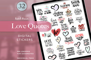 Love Quotes Stickers