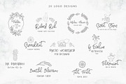 Fashionable Duo Font & Illustr., a Script Font by Designwork (Thumbnail 14 of 20)
