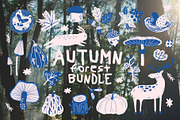 Autumn forest vector bundle, an Animal Illustration by Luamor (Thumbnail 1 of 13)