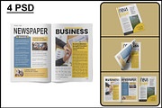 Newspaper Mockup, an Advertising Mockup by mockupbuys (Thumbnail 1 of 10)