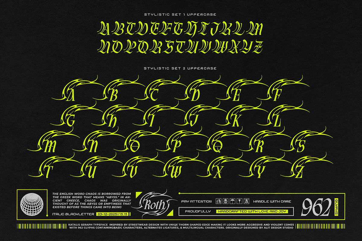 Katalis Seraph Typeface, a Blackletter Font by alit design (Photo 17 of 20)