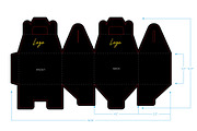 Straight Gable Box Mockup + Template, a Packaging Mockup by Korner (Thumbnail 10 of 12)