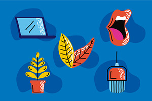 Podcast icon collection, an Object Illustration by studiogstock
