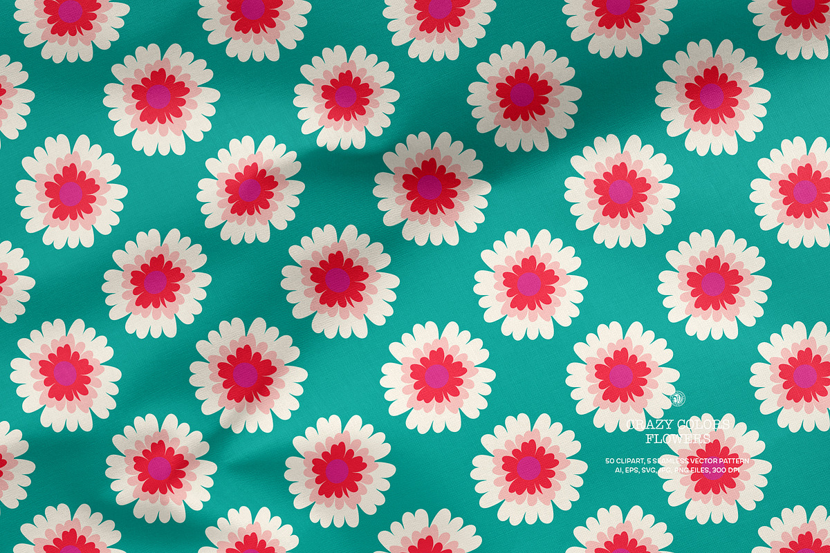 Crazy Colors Flowers, a Decorative Illustration by Bloomart Studio (Photo 4 of 8)