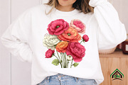 Whimsical Summer Flowers Clipart, an Illustration by Craft Nest (Thumbnail 11 of 12)