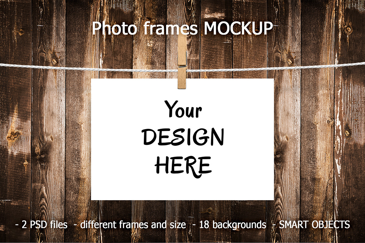 Photo frames MOCKUPS, a Product Mockup by RM_design (Photo 1 of 6)