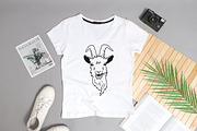 Goat svg dxf png, goat clipart, an Object Graphic by Bila Vorona (Thumbnail 4 of 5)
