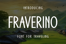 Fraverino - Travel Font