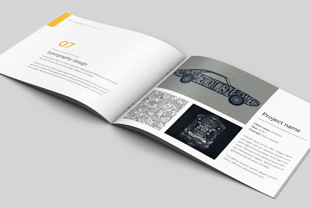 Graphic Design Portfolio Brocure A4, a Brochure Template by buttonpl (Photo 9 of 10)