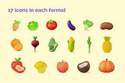 3d Vegetables and Fruits Vector Set, an Object 3D Model by 35lab (Thumbnail 2 of 7)