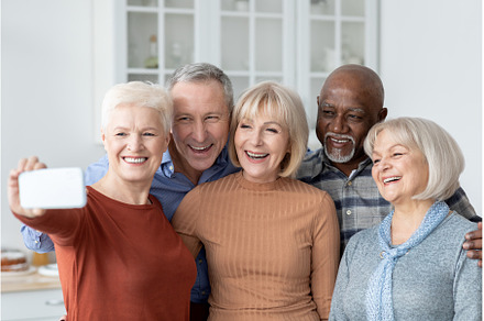 Multiracial group of senior people, a Person Photo by Prostock-Studio