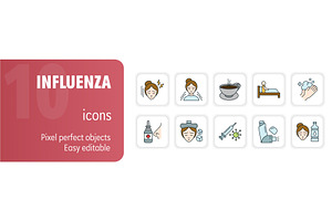 Woman experiencing influenza, a Healthcare Illustration by Aimagenarium@gmail.com
