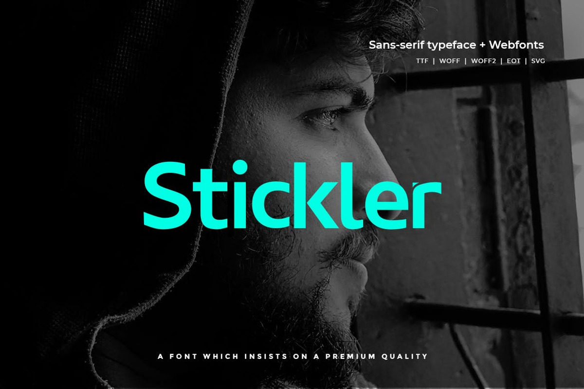 Stickler - Modern Typeface + WebFont, a Sans Serif Font by Webhance Studio