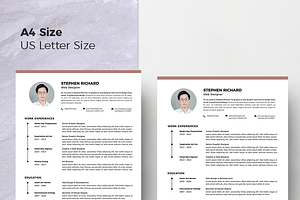 Vol.53 Resume & CV Template