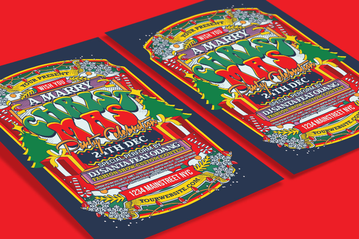 Christmas Flyer Templates, a Flyer Template by Muhamad Iqbal hidayat (Photo 3 of 4)