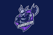 Guardian Skull Mascot Esport Logo, a Branding & Logo Template by prps.std (Thumbnail 2 of 3)