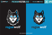 Rogue Wolf Logo, a Branding & Logo Template by pixelogan (Thumbnail 2 of 3)