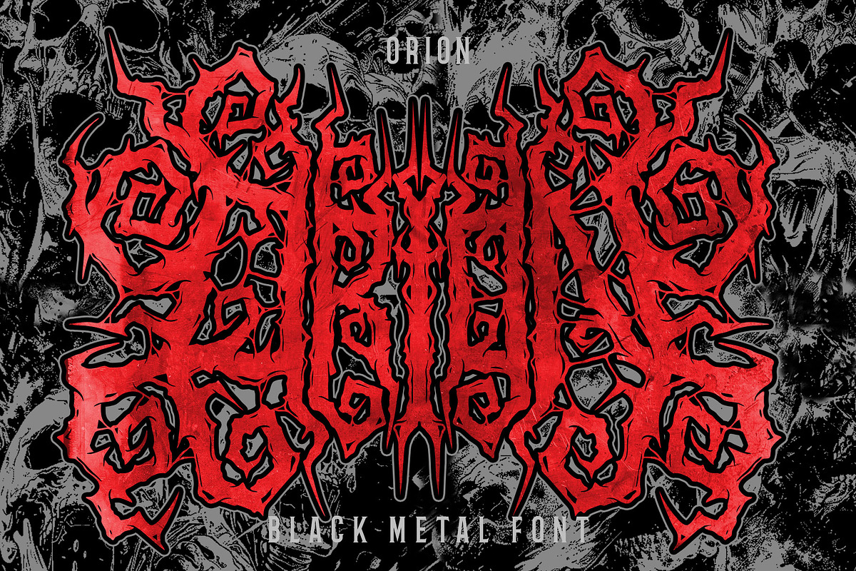 Dread Death Metal Font, a Blackletter Font by Fonday Studio (Photo 3 of 11)