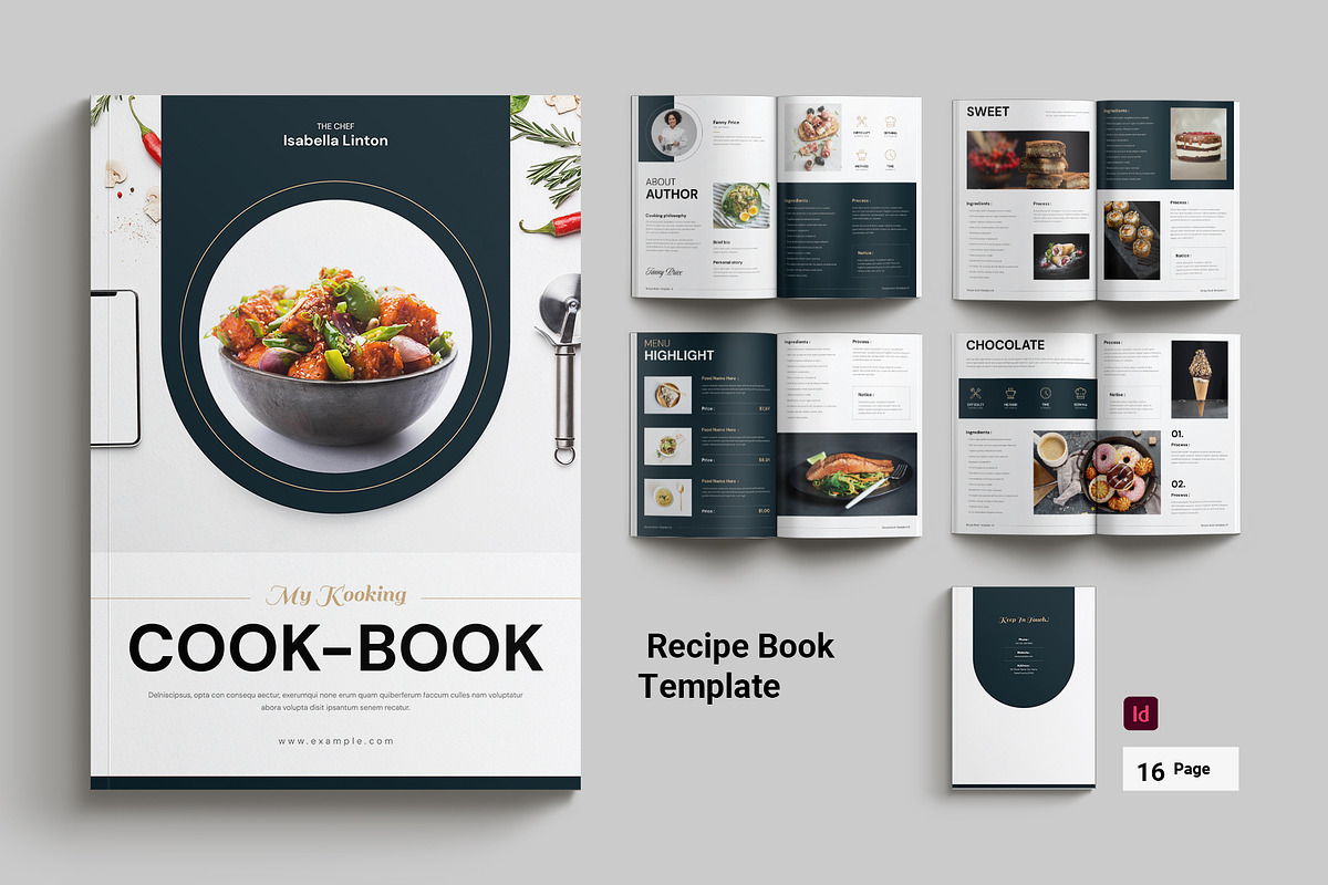 Recipe Book Template, a Brochure Template by Cleffon_Graphic_Studio (Photo 1 of 9)