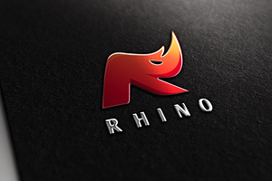 R Letter Rhino Logo