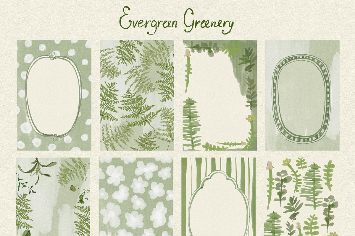 Greenery & Ferns PNG Illustrations, a Decorative Illustration by whiteheartdesign (Photo 16 of 19)