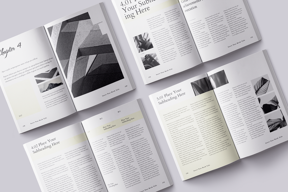 Book Title Layout Design Template, a Brochure Template by ArtisticLand (Photo 12 of 17)